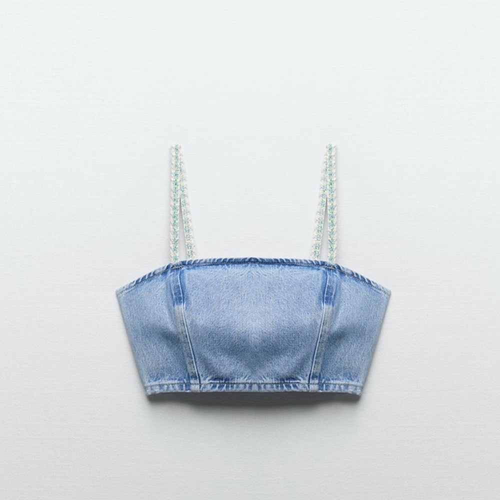 Contrast crop top